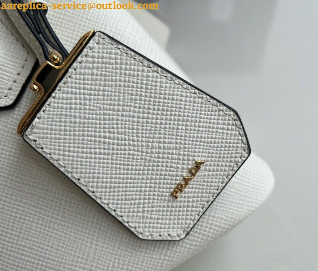 Replica Prada Double Mini Bag In White Saffiano Leather 4 Replica Prada Double Mini Bag In White Saffiano Leather 4