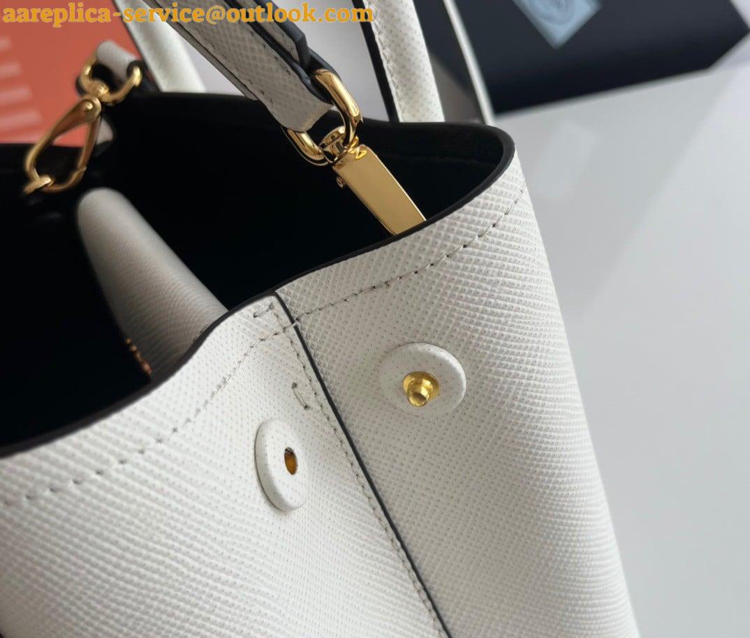 Replica Prada Double Mini Bag In White Saffiano Leather 8 Replica Prada Double Mini Bag In White Saffiano Leather 8