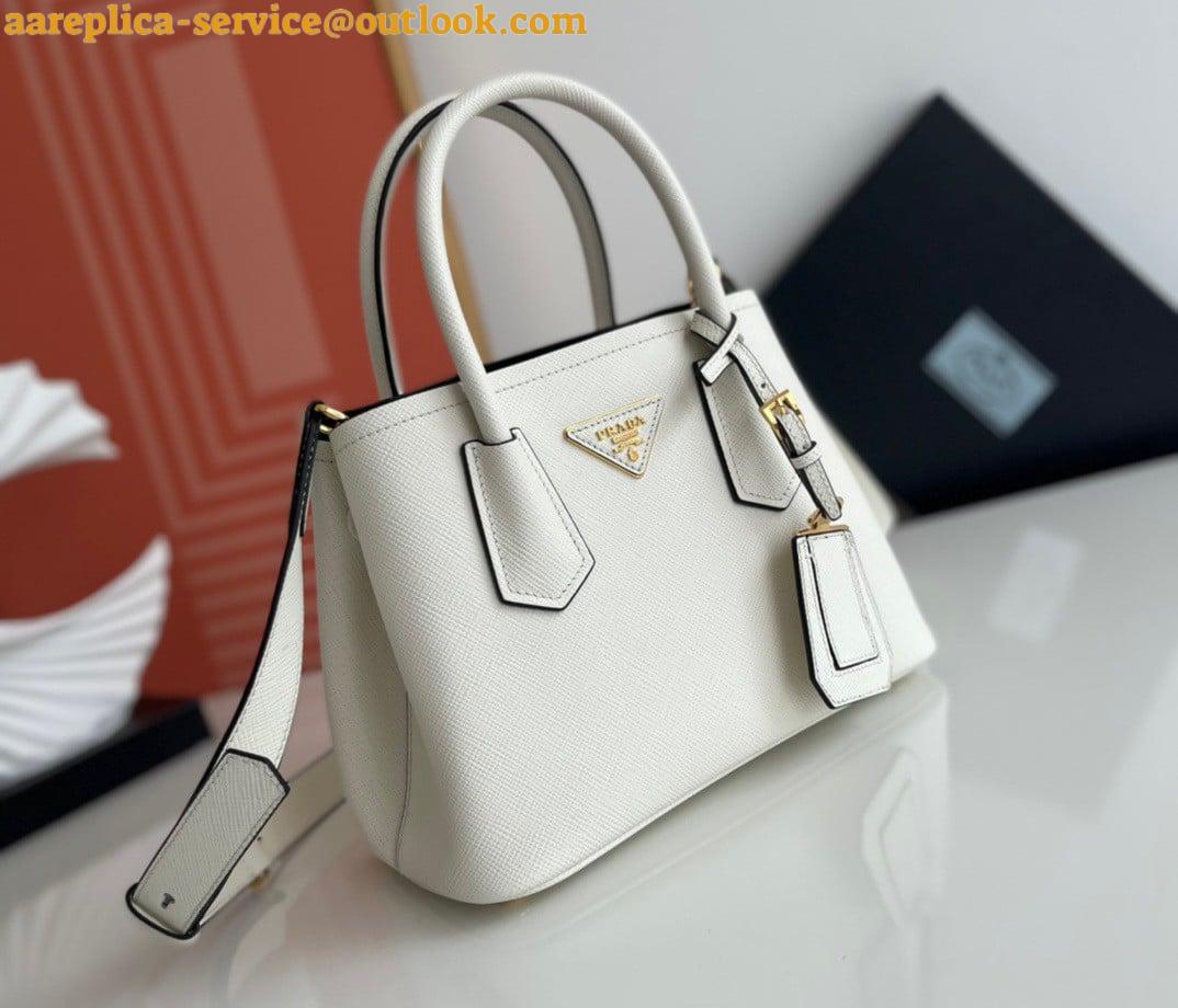 Replica Prada Double Mini Bag In White Saffiano Leather 10 Replica Prada Double Mini Bag In White Saffiano Leather 10