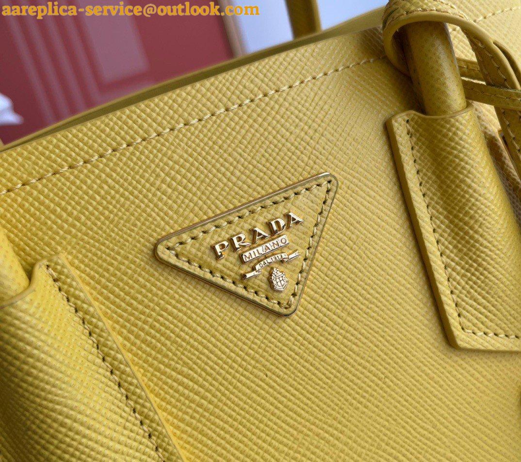 Replica Prada Double Mini Bag In Yellow Saffiano Leather 8 Replica Prada Double Mini Bag In Yellow Saffiano Leather 8