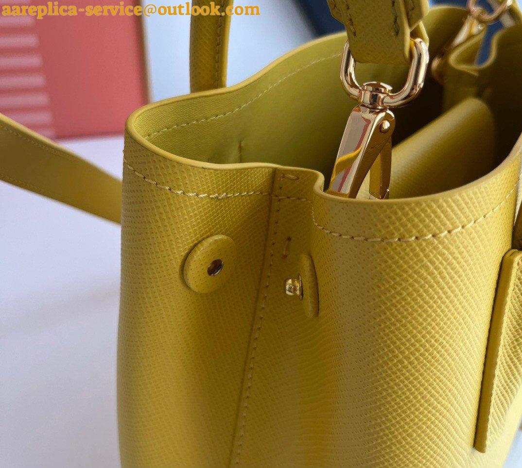 Replica Prada Double Mini Bag In Yellow Saffiano Leather 9 Replica Prada Double Mini Bag In Yellow Saffiano Leather 9