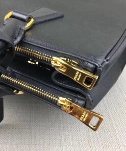 Replica Prada Galleria Large Bag In Black Saffiano Leather