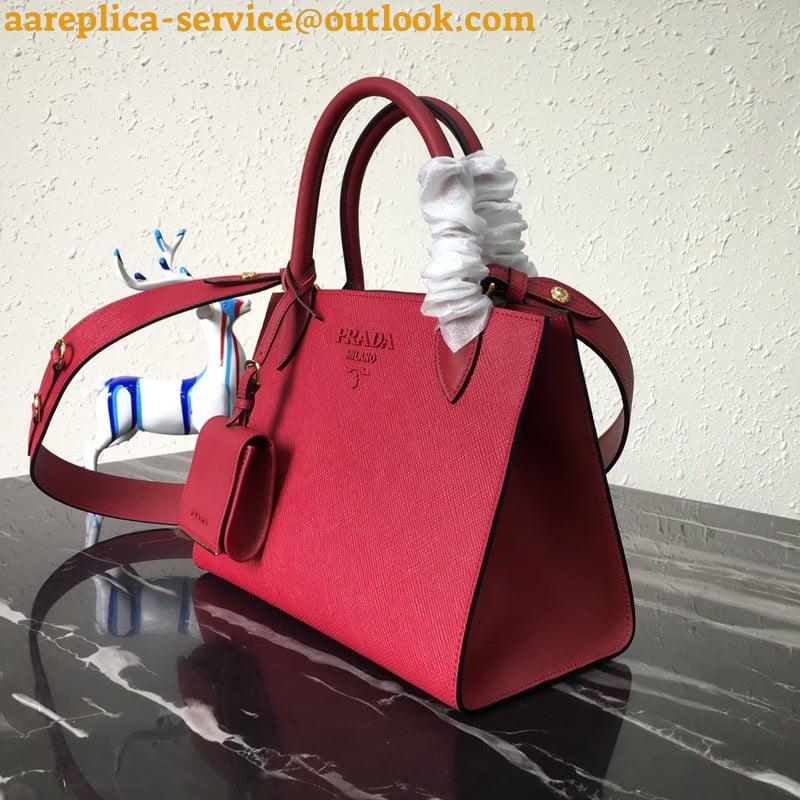 Replica Prada Monochrome Small Bag In Red Saffiano Leather Replica Prada Monochrome Small Bag In Red Saffiano Leather