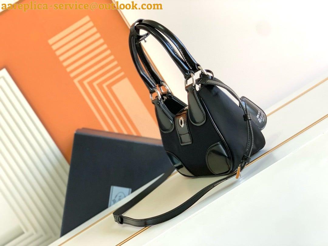 Replica Prada Moon Bag in Black Padded Nappa Leather 7 Replica Prada Moon Bag in Black Padded Nappa Leather 7