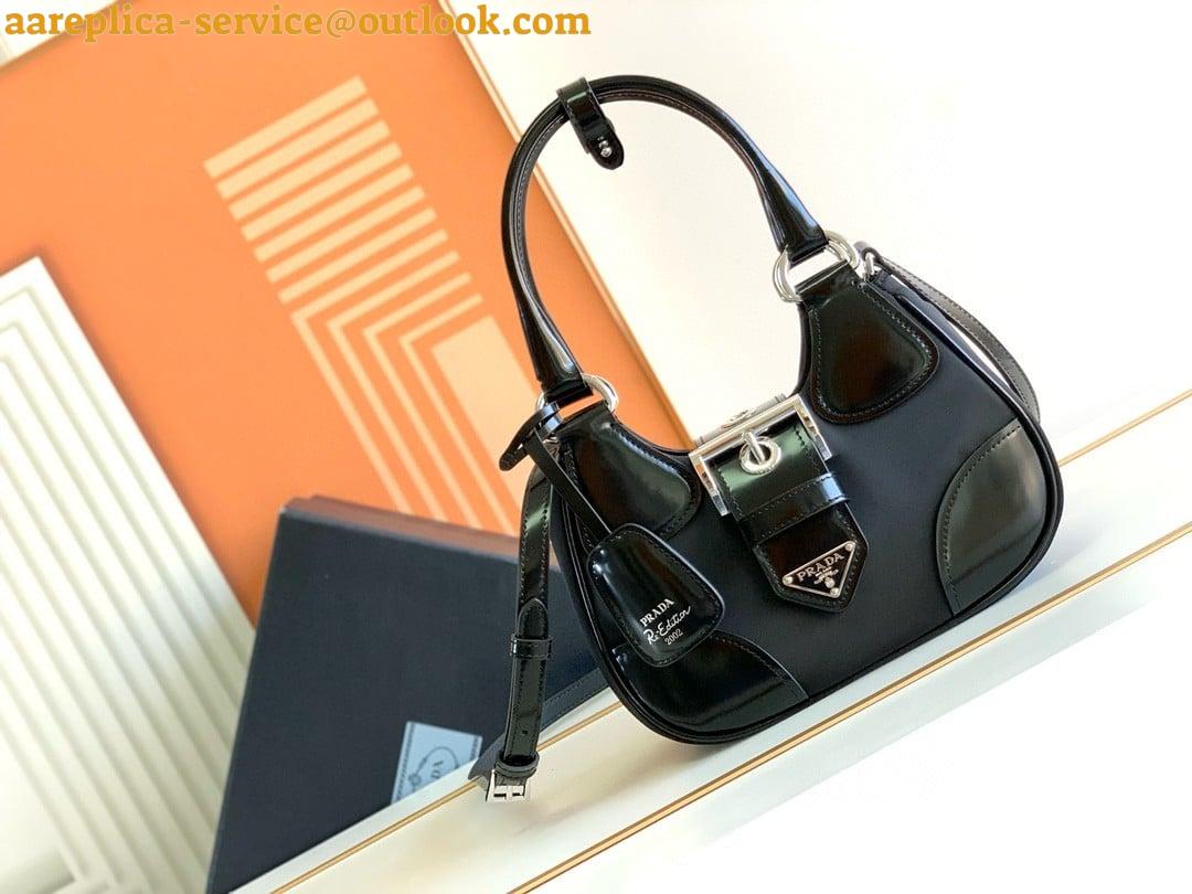 Replica Prada Moon Bag in Black Padded Nappa Leather 8 Replica Prada Moon Bag in Black Padded Nappa Leather 8