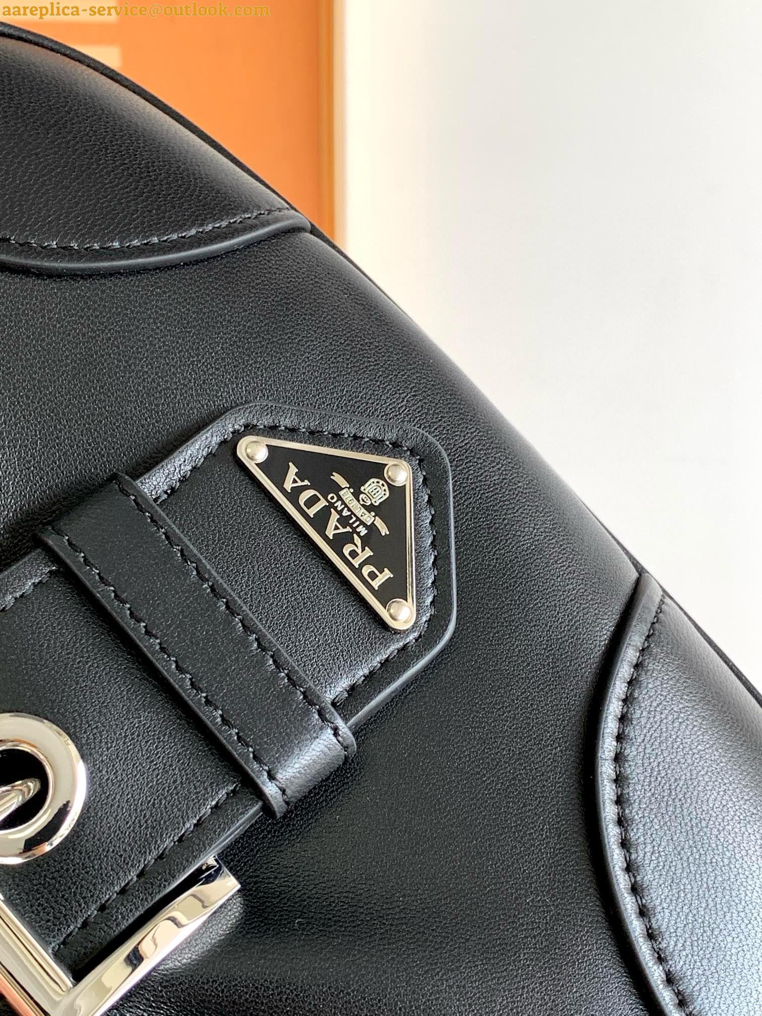 Replica Prada Moon Bag in Black Re-Nylon and Leather 21 Replica Prada Moon Bag in Black Re-Nylon and Leather 21