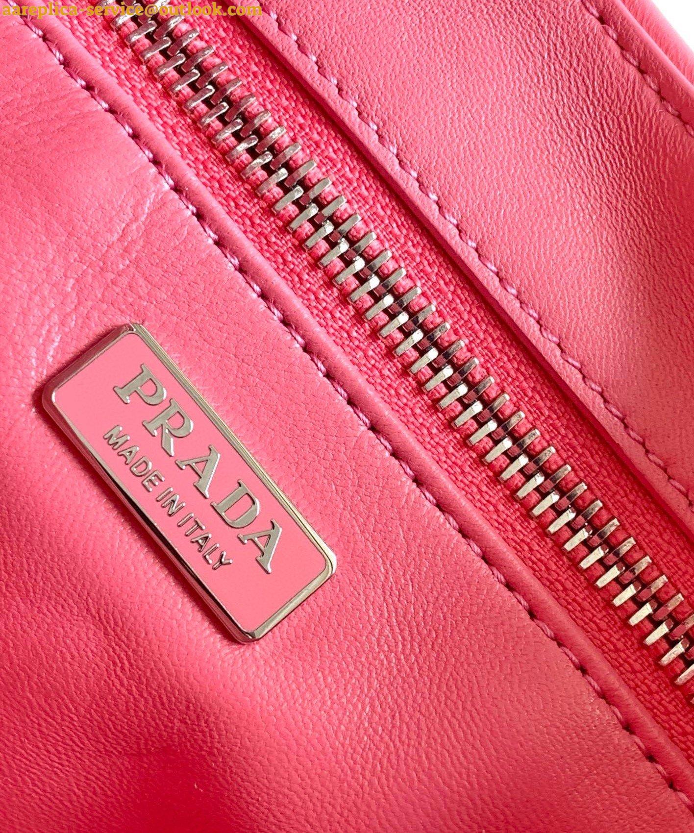 Replica Prada Moon Bag in Pink Padded Nappa Leather 18 Replica Prada Moon Bag in Pink Padded Nappa Leather 18