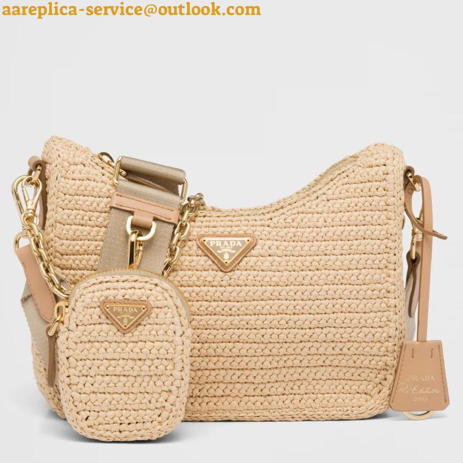 Replica Prada Re-Edition 2005 Shoulder Bag In Beige Raffia 12 Replica Prada Re-Edition 2005 Shoulder Bag In Beige Raffia 12