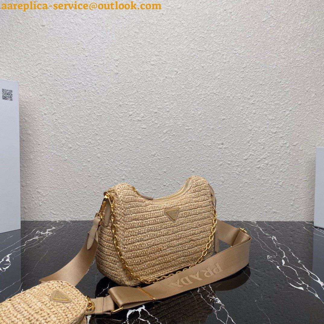 Replica Prada Re-Edition 2005 Shoulder Bag In Beige Raffia 13 Replica Prada Re-Edition 2005 Shoulder Bag In Beige Raffia 13
