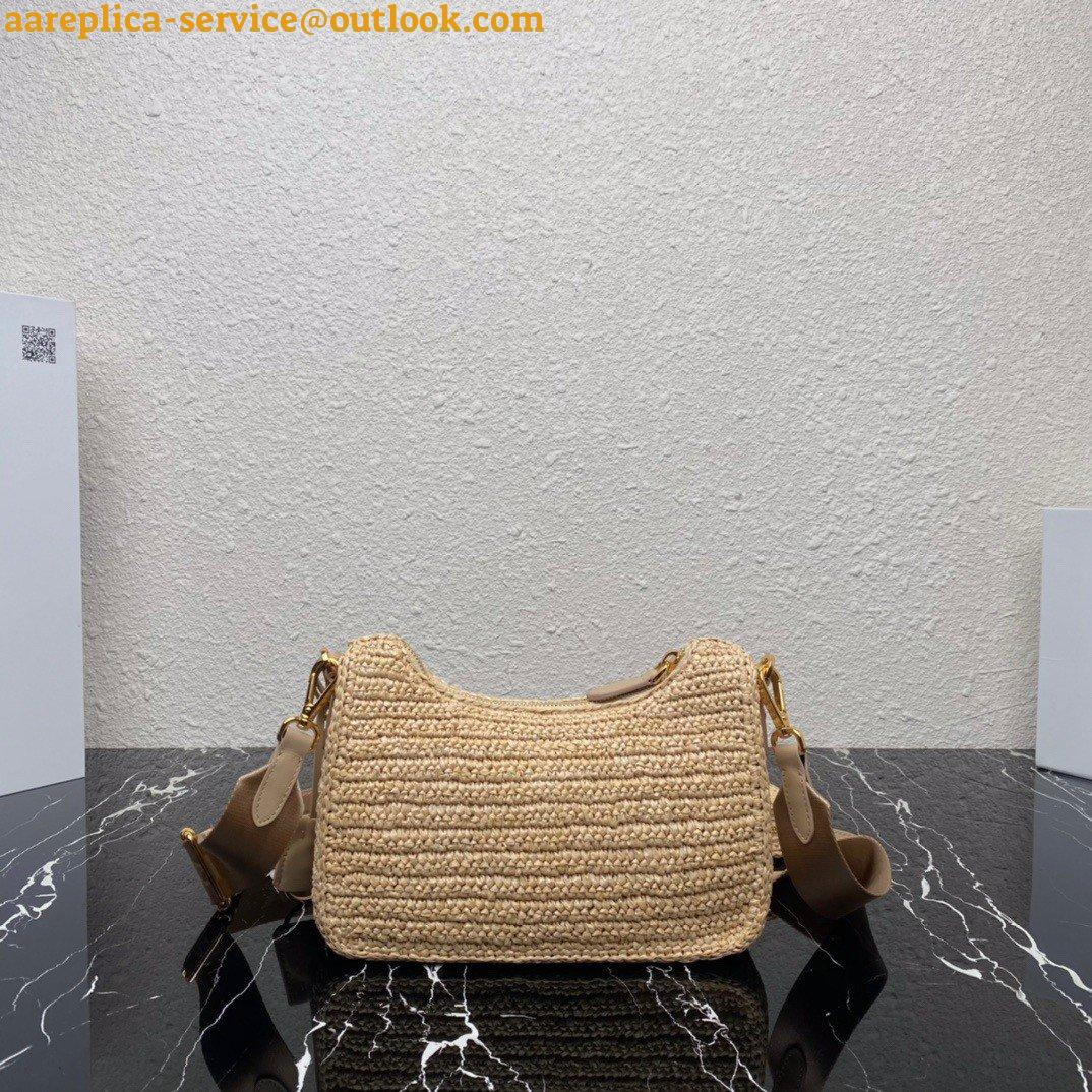 Replica Prada Re-Edition 2005 Shoulder Bag In Beige Raffia 14 Replica Prada Re-Edition 2005 Shoulder Bag In Beige Raffia 14