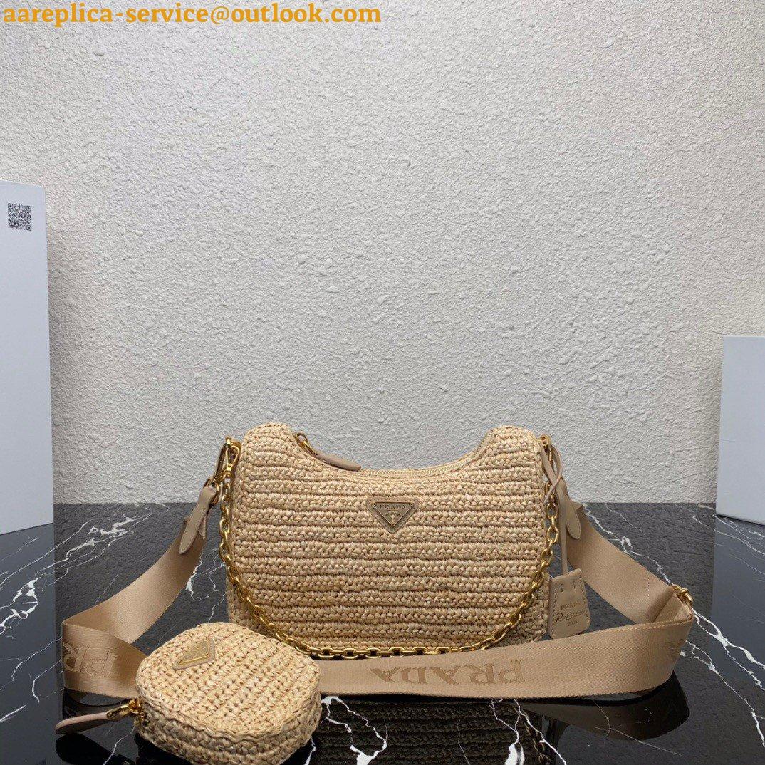 Replica Prada Re-Edition 2005 Shoulder Bag In Beige Raffia 16 Replica Prada Re-Edition 2005 Shoulder Bag In Beige Raffia 16