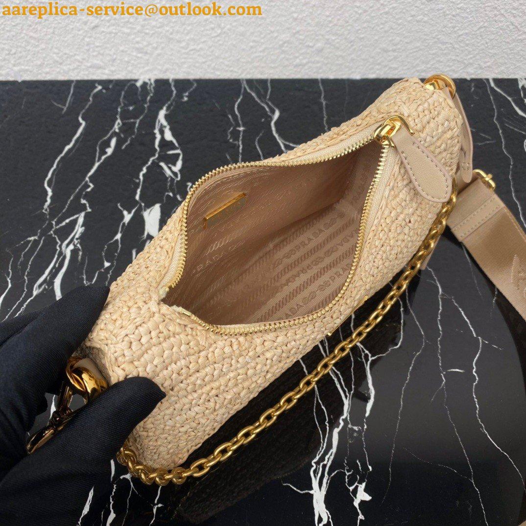 Replica Prada Re-Edition 2005 Shoulder Bag In Beige Raffia 20 Replica Prada Re-Edition 2005 Shoulder Bag In Beige Raffia 20