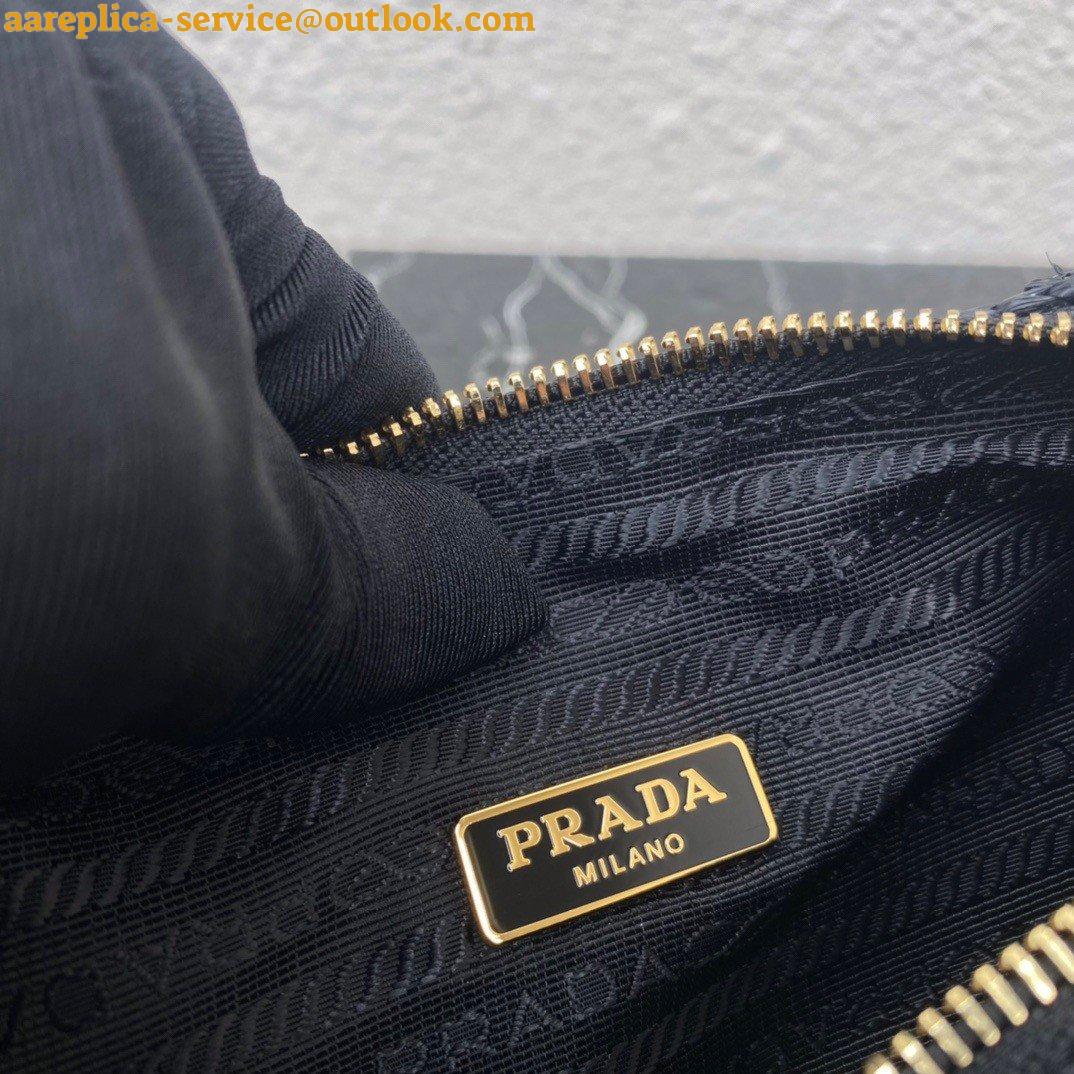 Replica Prada Re-Edition 2005 Shoulder Bag In Black Raffia 18 Replica Prada Re-Edition 2005 Shoulder Bag In Black Raffia 18