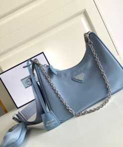 Replica Prada Re-Edition 2005 Shoulder Bag In Blue Re-Nylon Replica Prada Re-Edition 2005 Shoulder Bag In Blue Re-Nylon