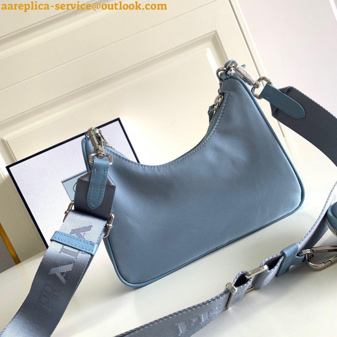 Replica Prada Re-Edition 2005 Shoulder Bag In Blue Re-Nylon 3 Replica Prada Re-Edition 2005 Shoulder Bag In Blue Re-Nylon 3