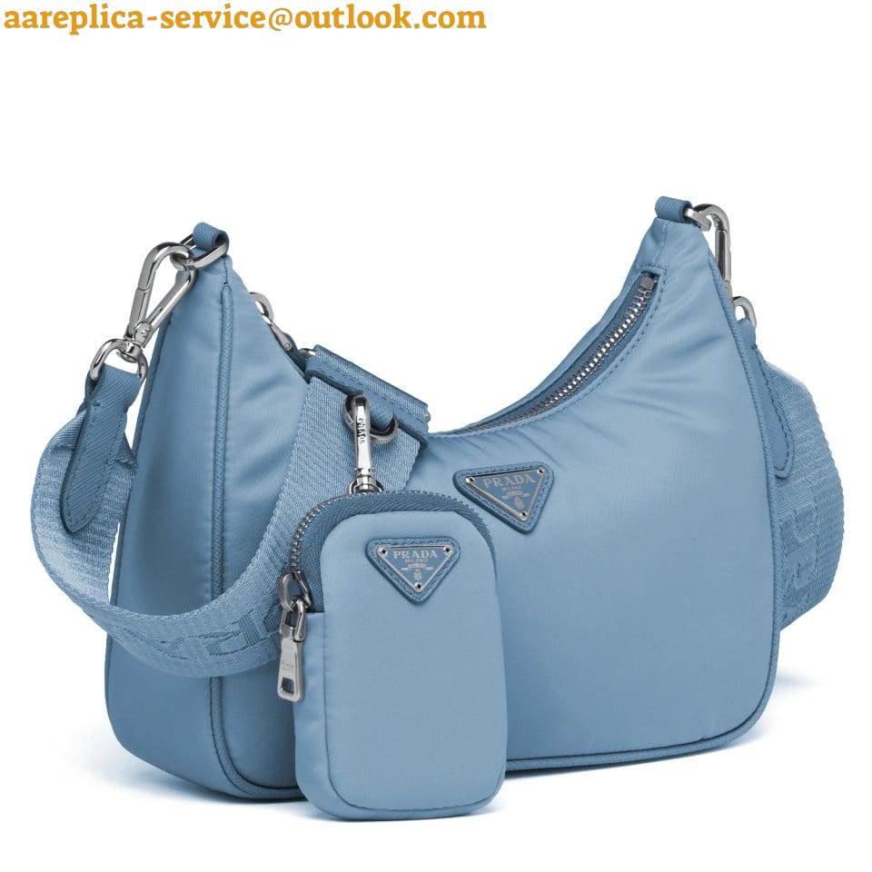 Replica Prada Re-Edition 2005 Shoulder Bag In Blue Re-Nylon 6 Replica Prada Re-Edition 2005 Shoulder Bag In Blue Re-Nylon 6