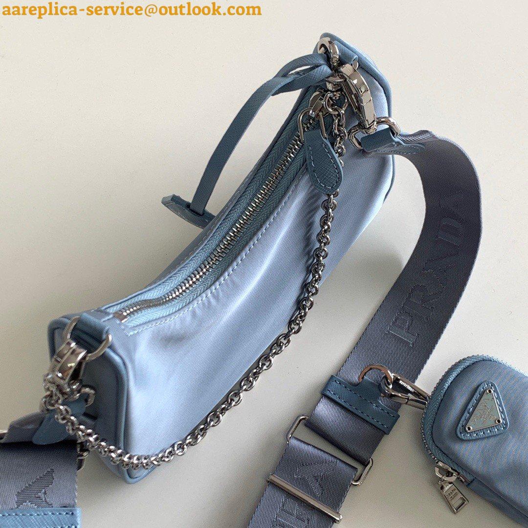Replica Prada Re-Edition 2005 Shoulder Bag In Blue Re-Nylon 7 Replica Prada Re-Edition 2005 Shoulder Bag In Blue Re-Nylon 7