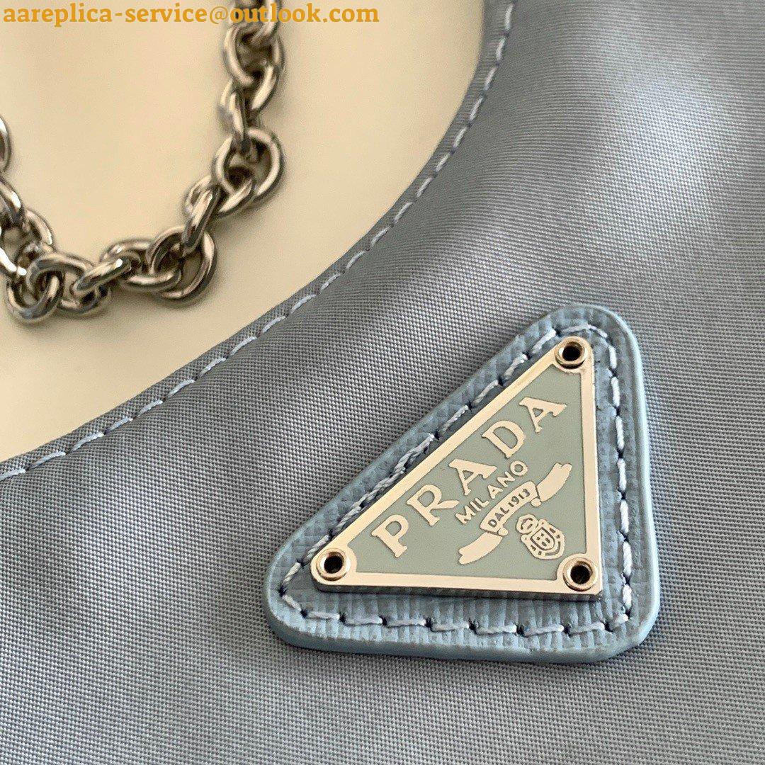 Replica Prada Re-Edition 2005 Shoulder Bag In Blue Re-Nylon 8 Replica Prada Re-Edition 2005 Shoulder Bag In Blue Re-Nylon 8