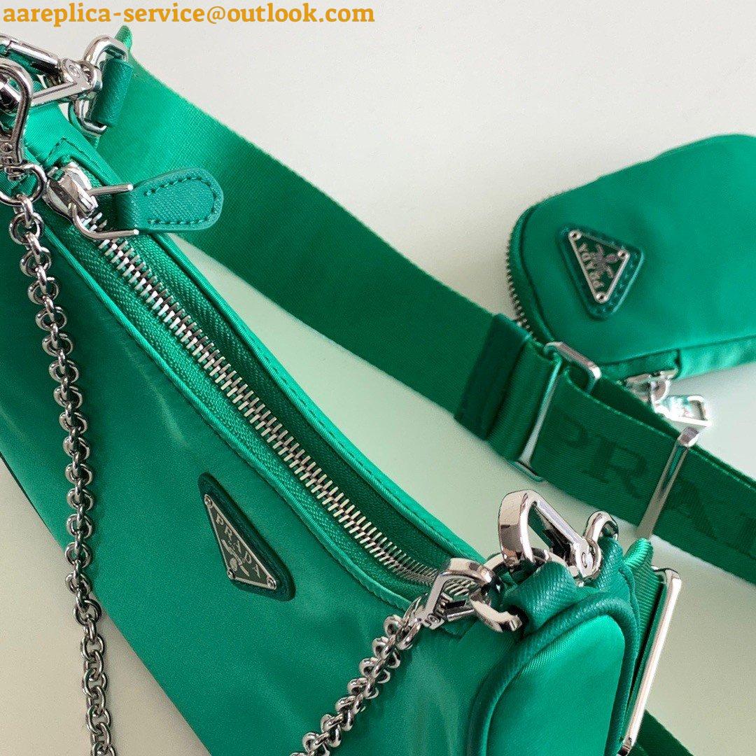 Replica Prada Re-Edition 2005 Shoulder Bag In Green Re-Nylon 8 Replica Prada Re-Edition 2005 Shoulder Bag In Green Re-Nylon 8