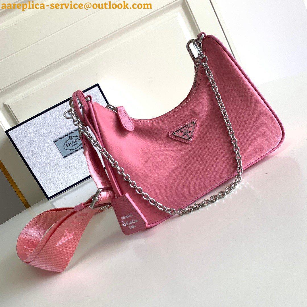Replica Prada Re-Edition 2005 Shoulder Bag In Pink Raffia 5 Replica Prada Re-Edition 2005 Shoulder Bag In Pink Raffia 5