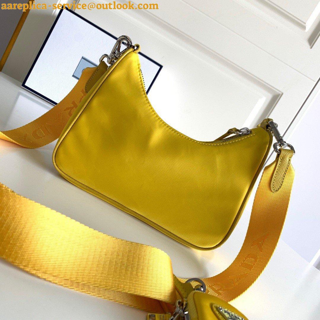 Replica Prada Re-Edition 2005 Shoulder Bag In Yellow Re-Nylon 4 Replica Prada Re-Edition 2005 Shoulder Bag In Yellow Re-Nylon 4