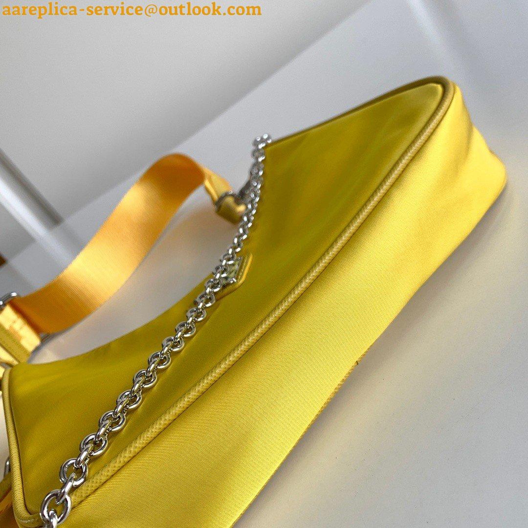 Replica Prada Re-Edition 2005 Shoulder Bag In Yellow Re-Nylon 5 Replica Prada Re-Edition 2005 Shoulder Bag In Yellow Re-Nylon 5