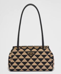 Replica Prada Supernova Small Shoulder Bag In Black/Beige Fabric Replica Prada Supernova Small Shoulder Bag In Black/Beige Fabric