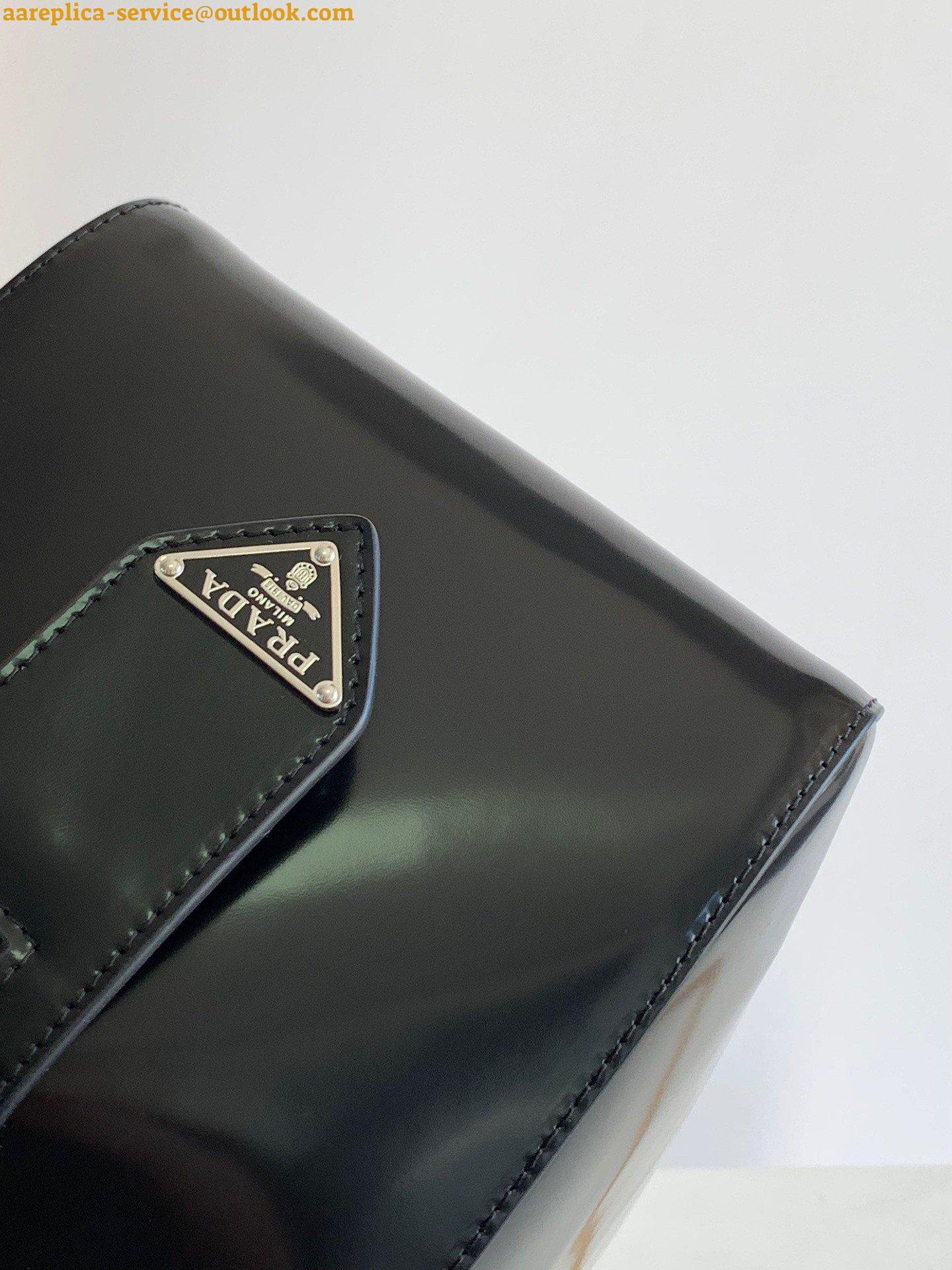 Replica Prada Supernova Small Top Handle Bag In Black Brushed Leather 3 Replica Prada Supernova Small Top Handle Bag In Black Brushed Leather 3