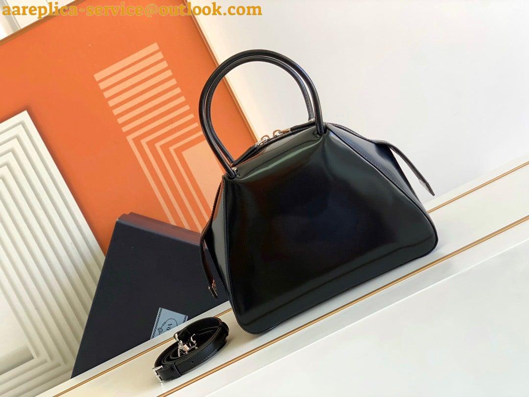 Replica Prada Supernova Small Top Handle Bag In Black Brushed Leather 5 Replica Prada Supernova Small Top Handle Bag In Black Brushed Leather 5