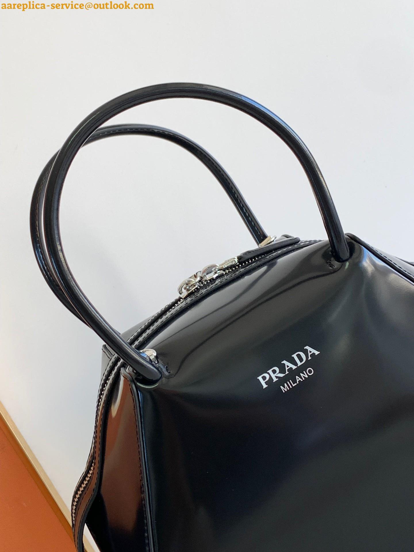 Replica Prada Supernova Small Top Handle Bag In Black Brushed Leather 11 Replica Prada Supernova Small Top Handle Bag In Black Brushed Leather 11