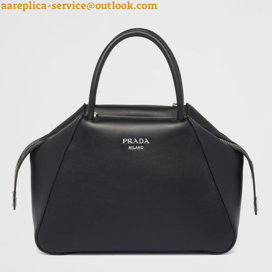 Replica Prada Supernova Small Top Handle Bag In Black Leather 2 Replica Prada Supernova Small Top Handle Bag In Black Leather 2