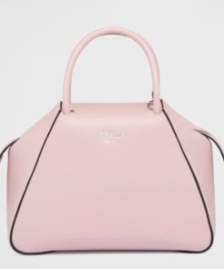 Replica Prada Supernova Small Top Handle Bag In Pink Leather