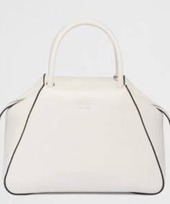 Replica Prada Supernova Small Top Handle Bag In White Leather Replica Prada Supernova Small Top Handle Bag In White Leather