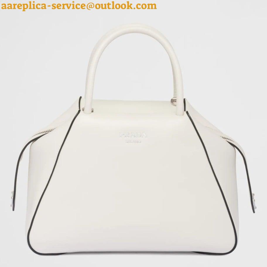 Replica Prada Supernova Small Top Handle Bag In White Leather 2 Replica Prada Supernova Small Top Handle Bag In White Leather 2