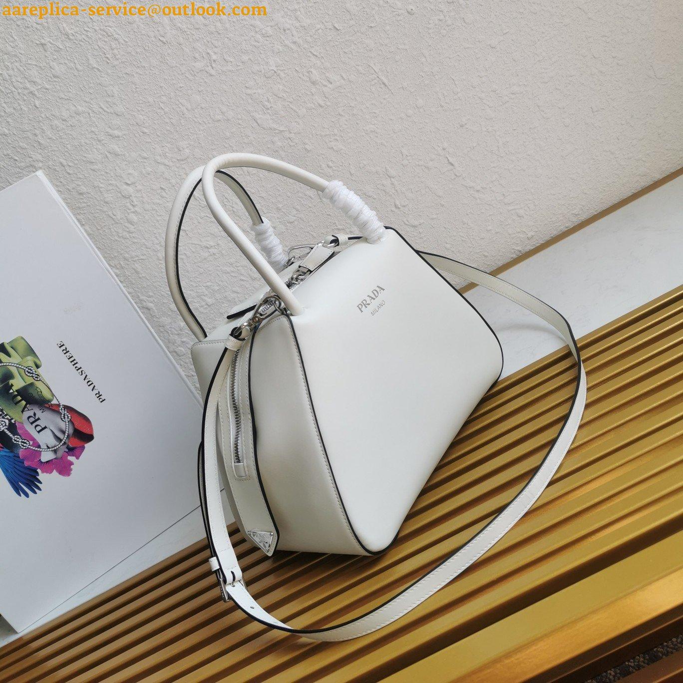 Replica Prada Supernova Small Top Handle Bag In White Leather 4 Replica Prada Supernova Small Top Handle Bag In White Leather 4