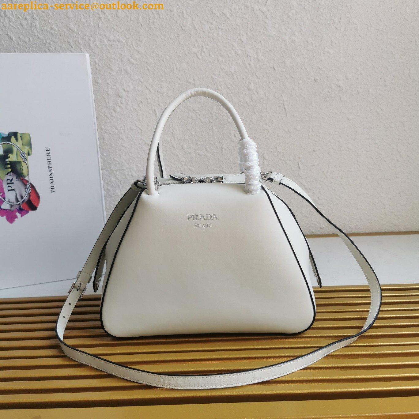 Replica Prada Supernova Small Top Handle Bag In White Leather 5 Replica Prada Supernova Small Top Handle Bag In White Leather 5