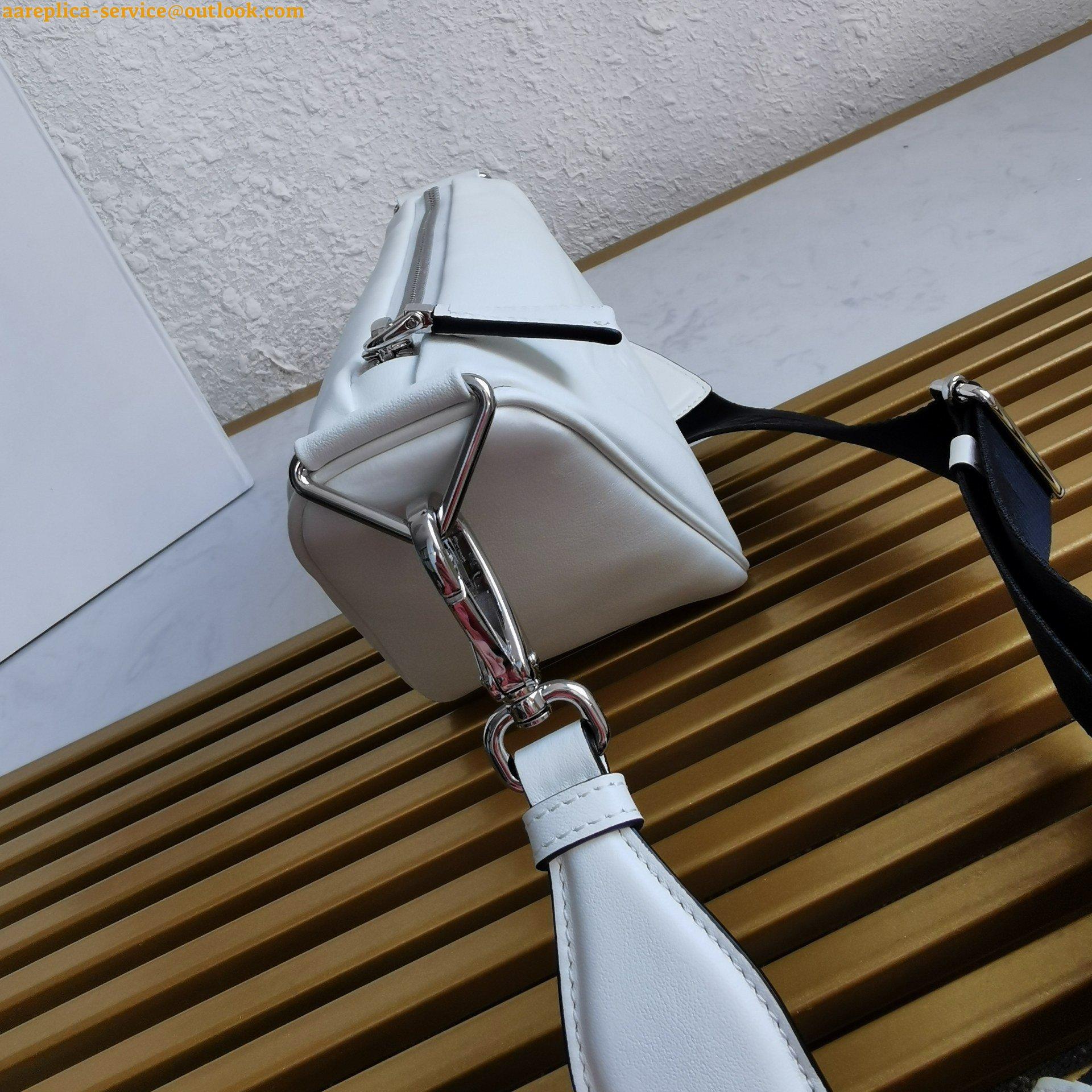 Replica Prada Triangle Shoulder Bag In White Saffiano Leather 5 Replica Prada Triangle Shoulder Bag In White Saffiano Leather 5